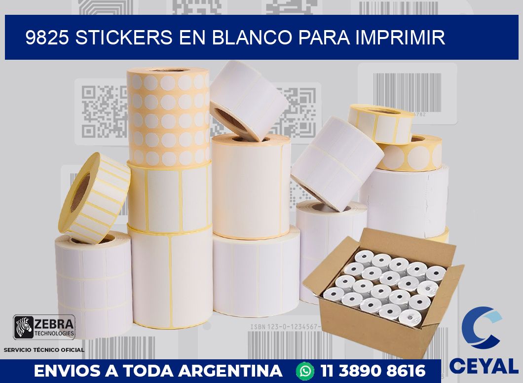 9825 STICKERS EN BLANCO PARA IMPRIMIR