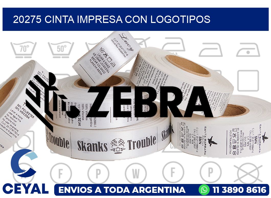 20275 CINTA IMPRESA CON LOGOTIPOS