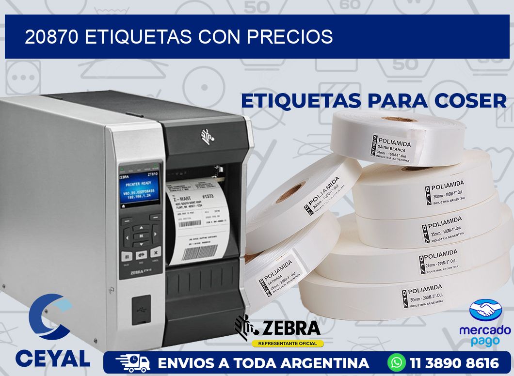 20870 ETIQUETAS CON PRECIOS