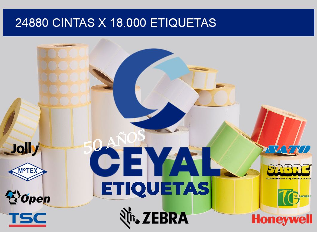 24880 cintas x 18.000 etiquetas