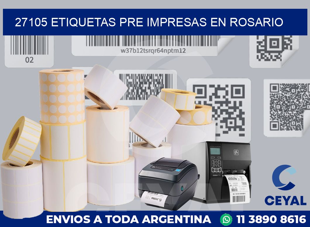 27105 ETIQUETAS PRE IMPRESAS EN ROSARIO