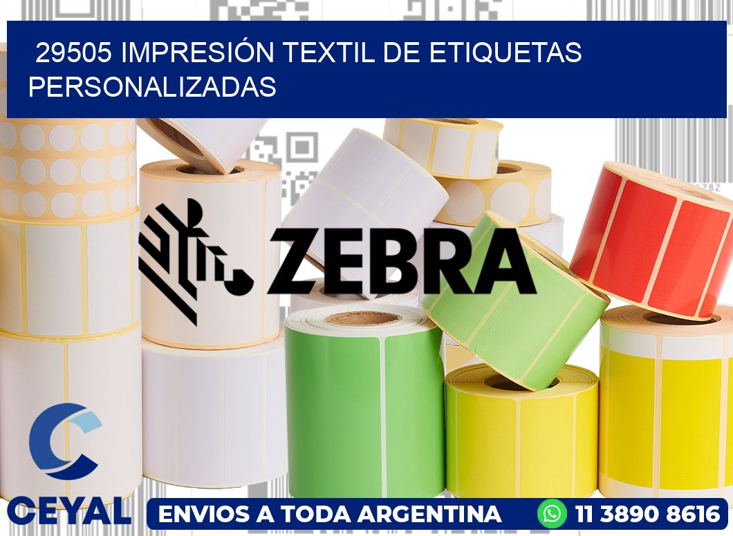 29505 IMPRESIÓN TEXTIL DE ETIQUETAS PERSONALIZADAS