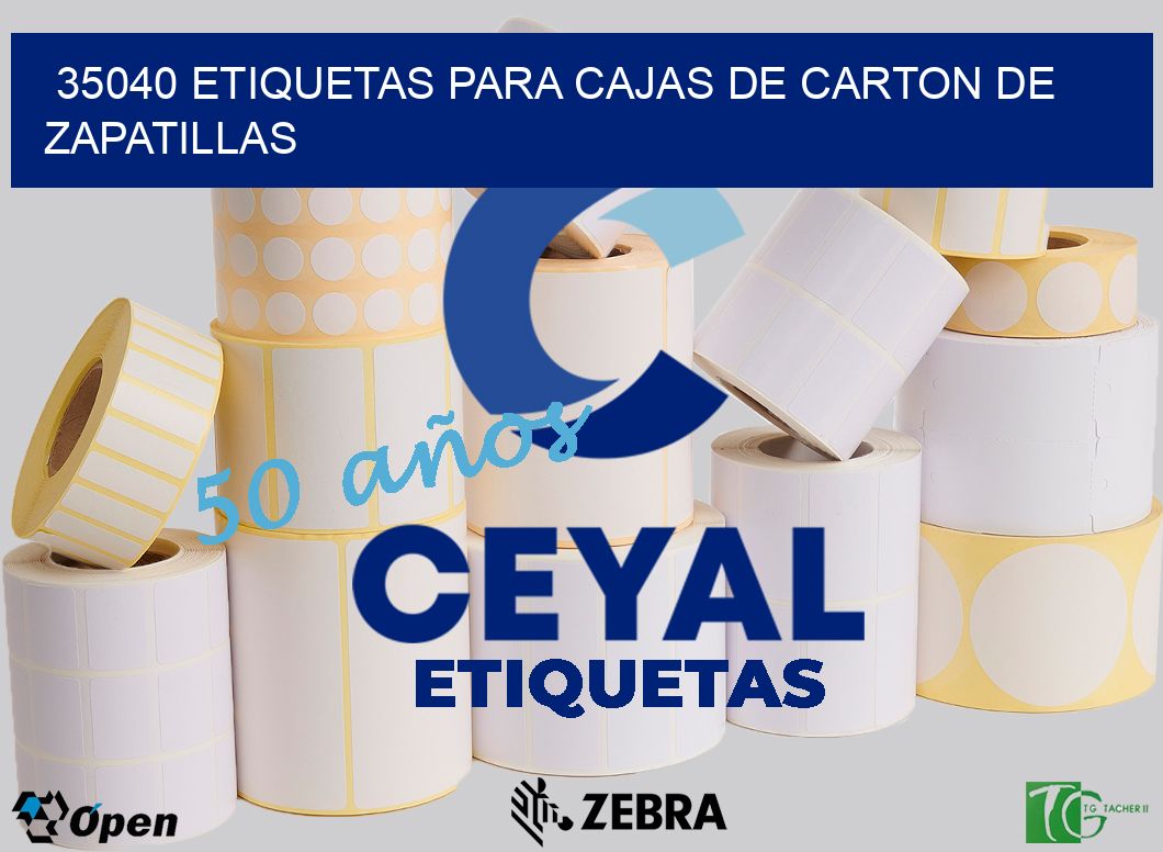 35040 ETIQUETAS PARA CAJAS DE CARTON DE ZAPATILLAS