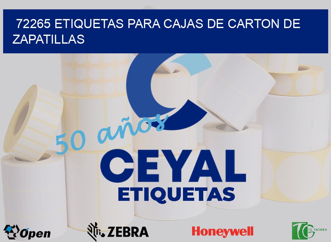 72265 ETIQUETAS PARA CAJAS DE CARTON DE ZAPATILLAS