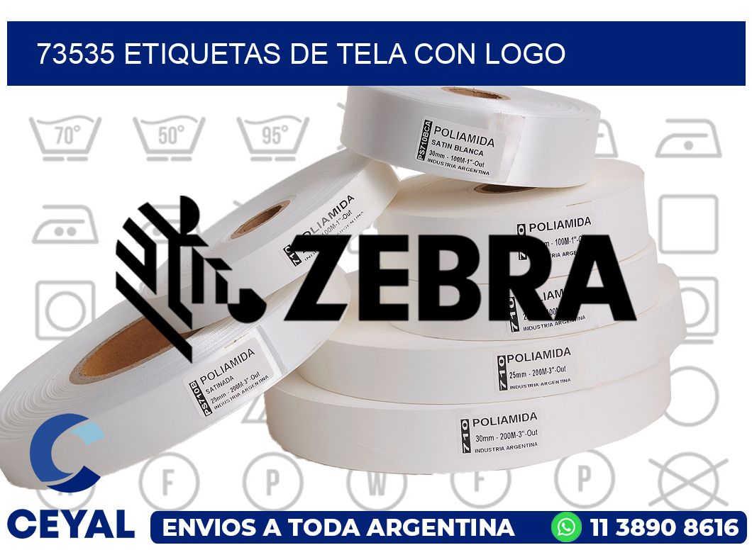 73535 ETIQUETAS DE TELA CON LOGO