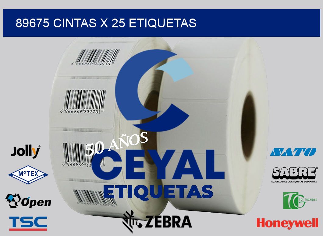 89675 cintas x 25 etiquetas