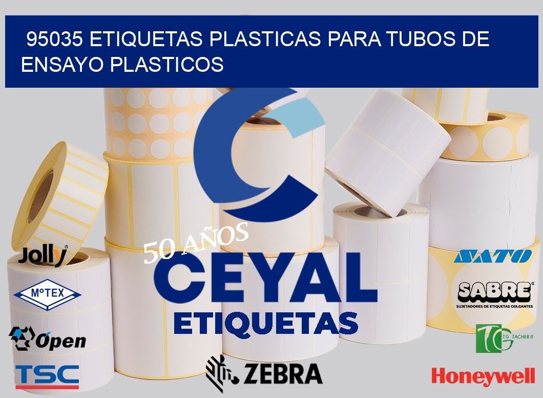 95035 ETIQUETAS PLASTICAS PARA TUBOS DE ENSAYO PLASTICOS