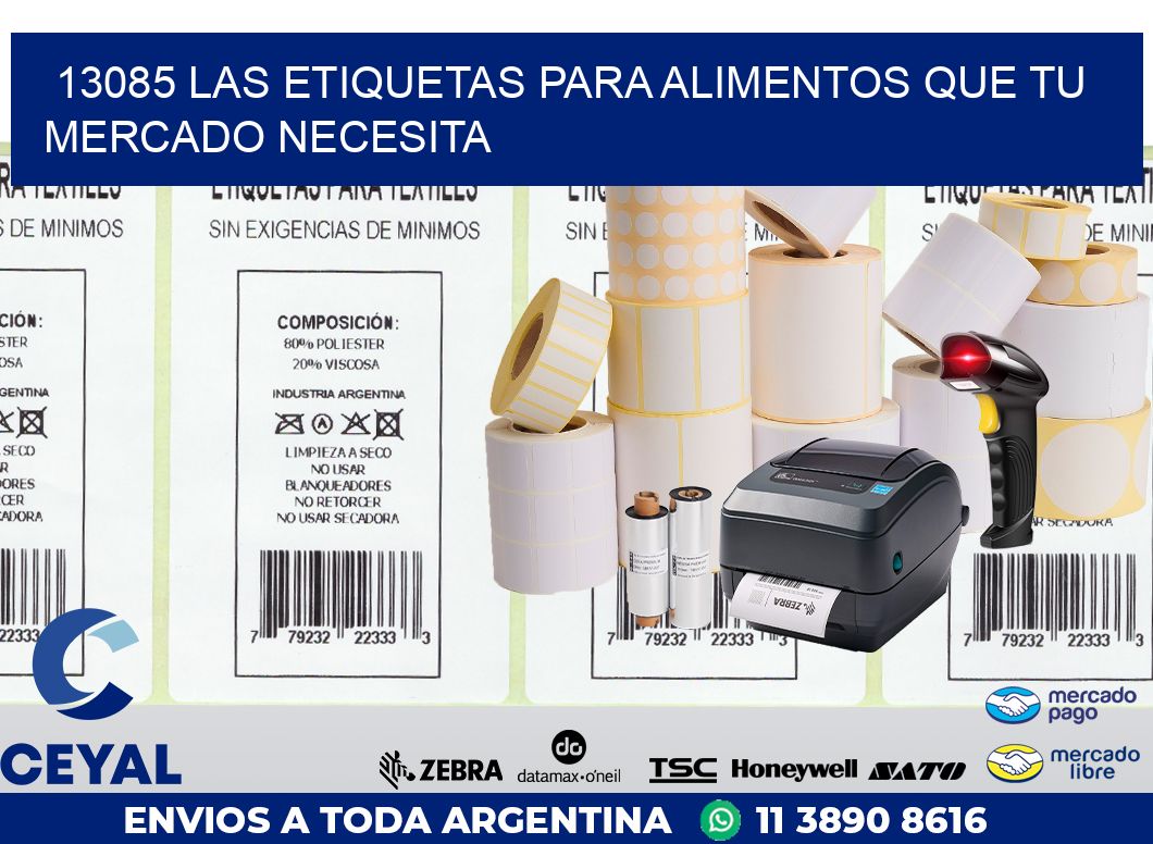 13085 LAS ETIQUETAS PARA ALIMENTOS QUE TU MERCADO NECESITA