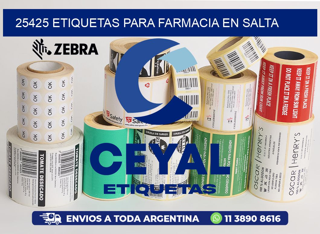 25425 ETIQUETAS PARA FARMACIA EN SALTA