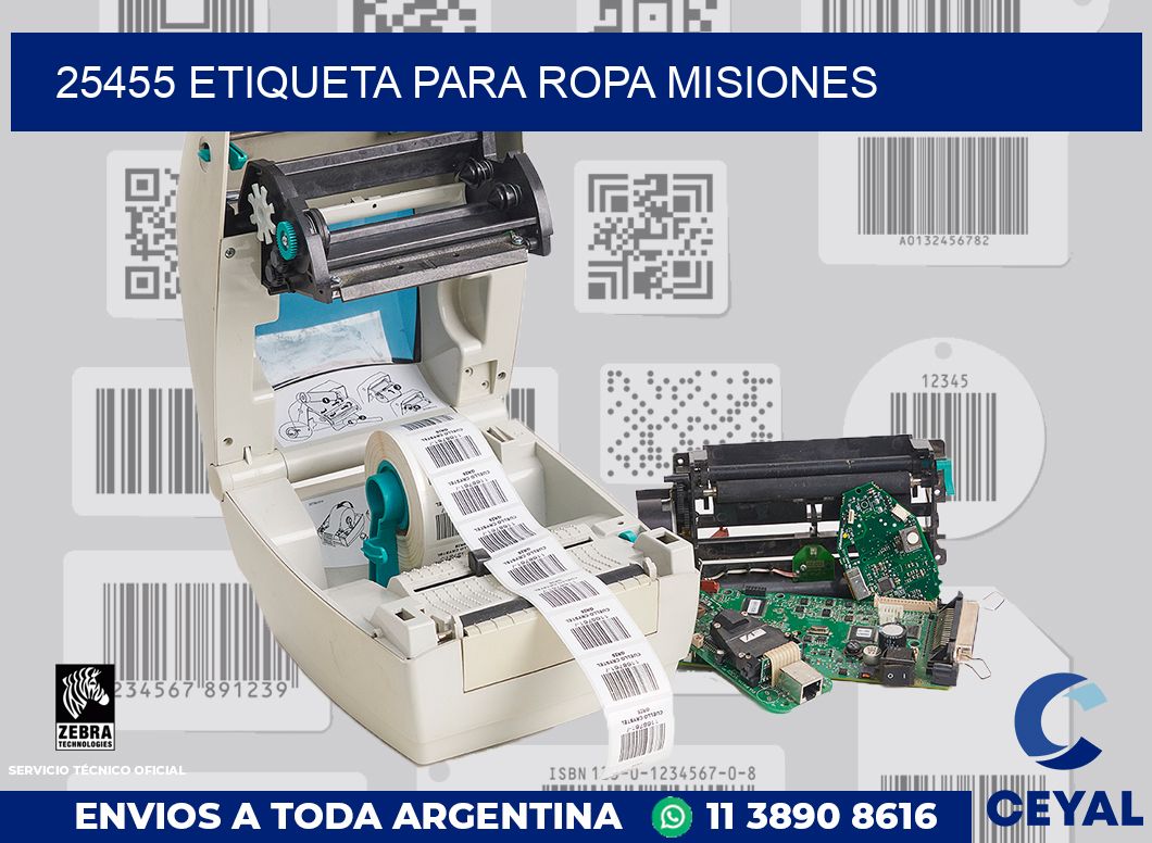 25455 ETIQUETA PARA ROPA MISIONES