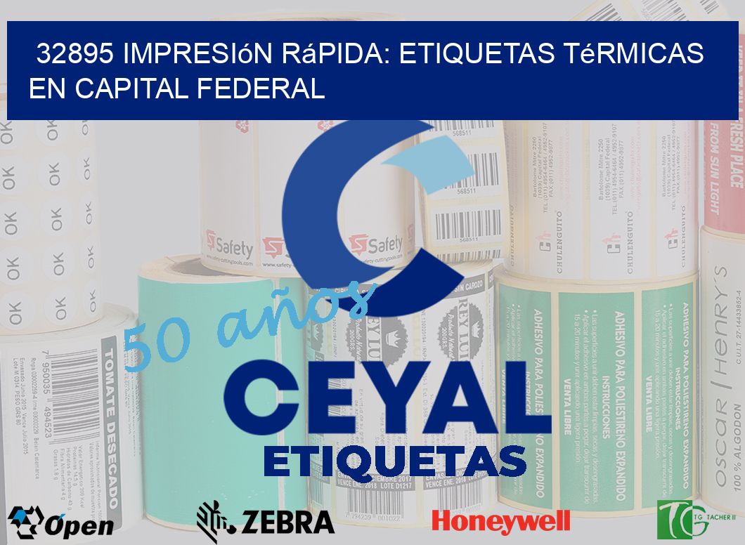 32895 Impresión Rápida: Etiquetas Térmicas en Capital Federal