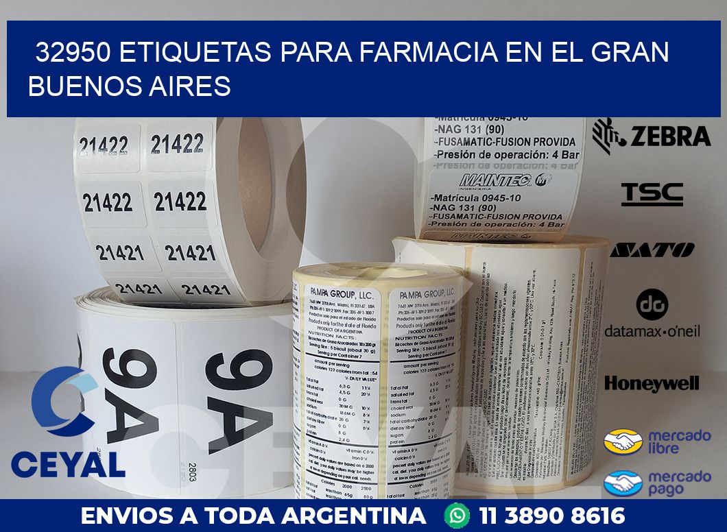 32950 ETIQUETAS PARA FARMACIA EN EL GRAN BUENOS AIRES