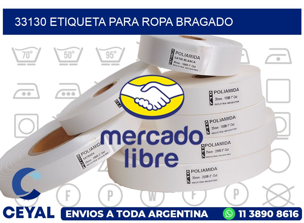 33130 ETIQUETA PARA ROPA BRAGADO