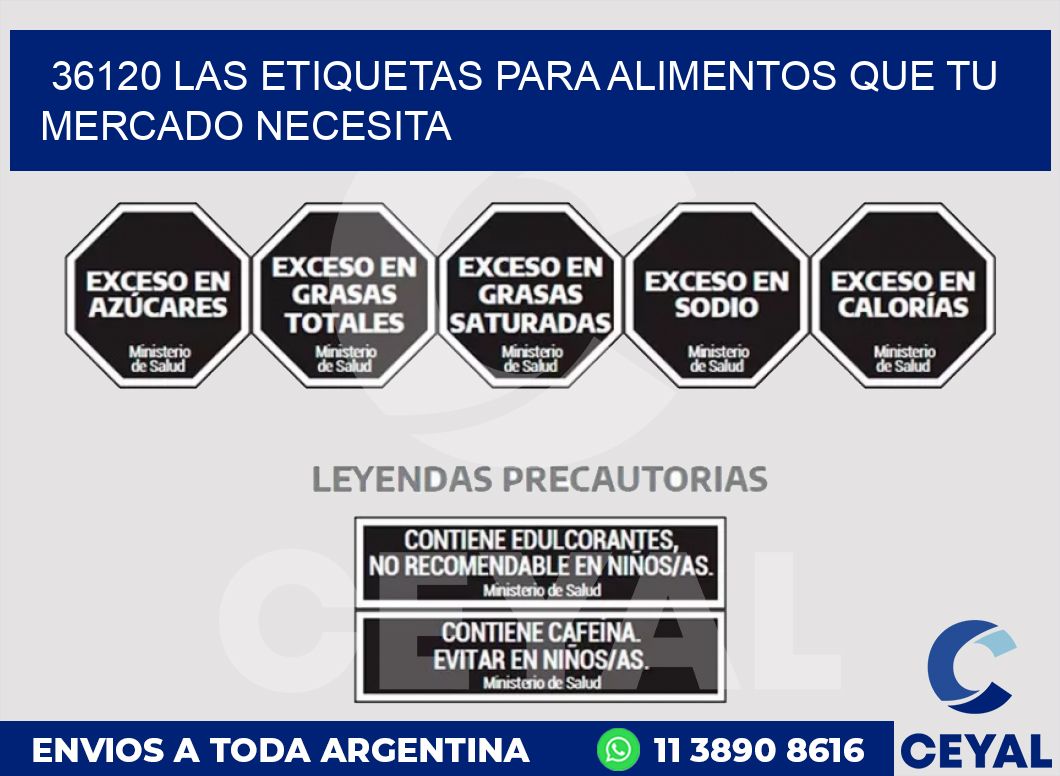 36120 LAS ETIQUETAS PARA ALIMENTOS QUE TU MERCADO NECESITA