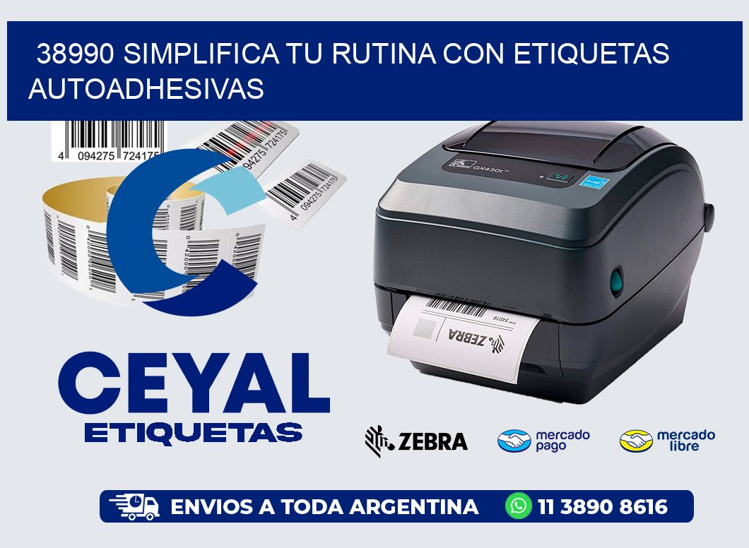 38990 Simplifica tu Rutina con Etiquetas Autoadhesivas