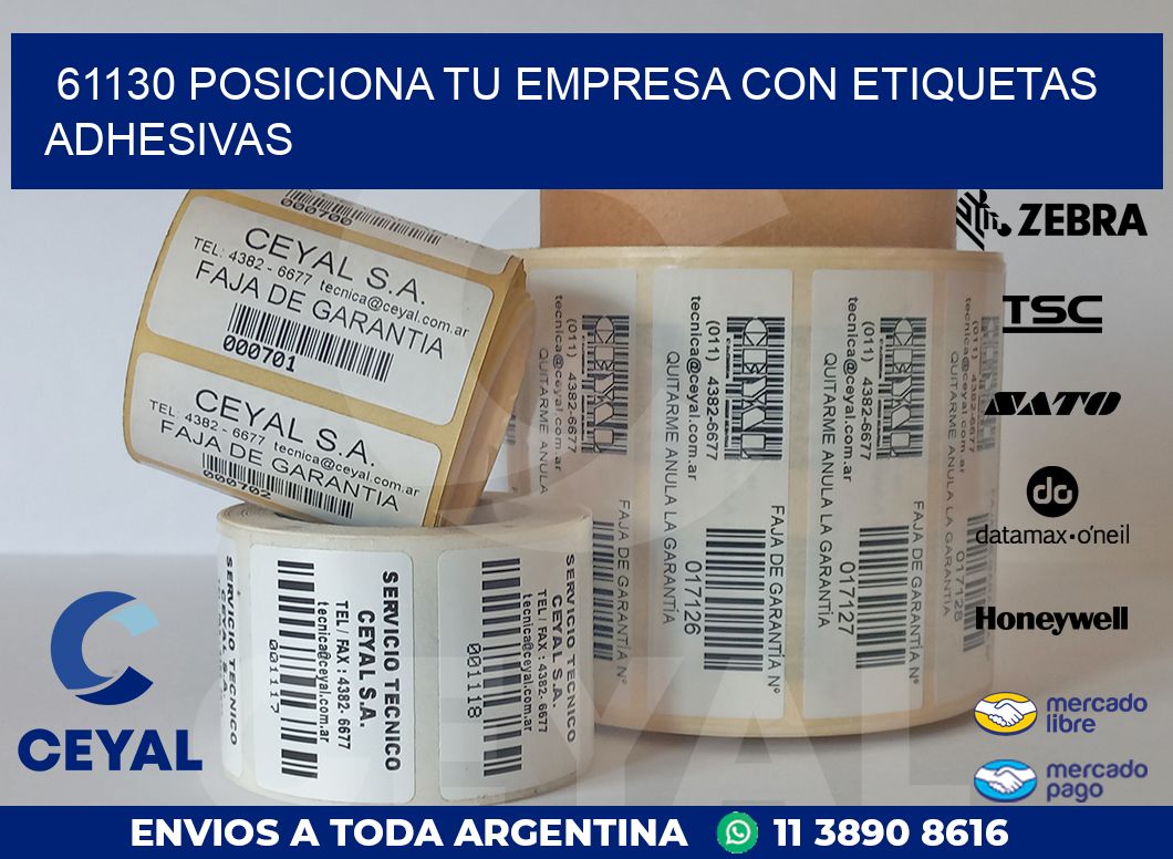 61130 POSICIONA TU EMPRESA CON ETIQUETAS ADHESIVAS