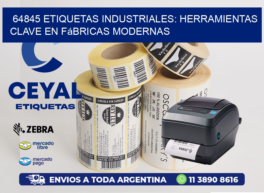 64845 Etiquetas Industriales: Herramientas Clave en Fábricas Modernas