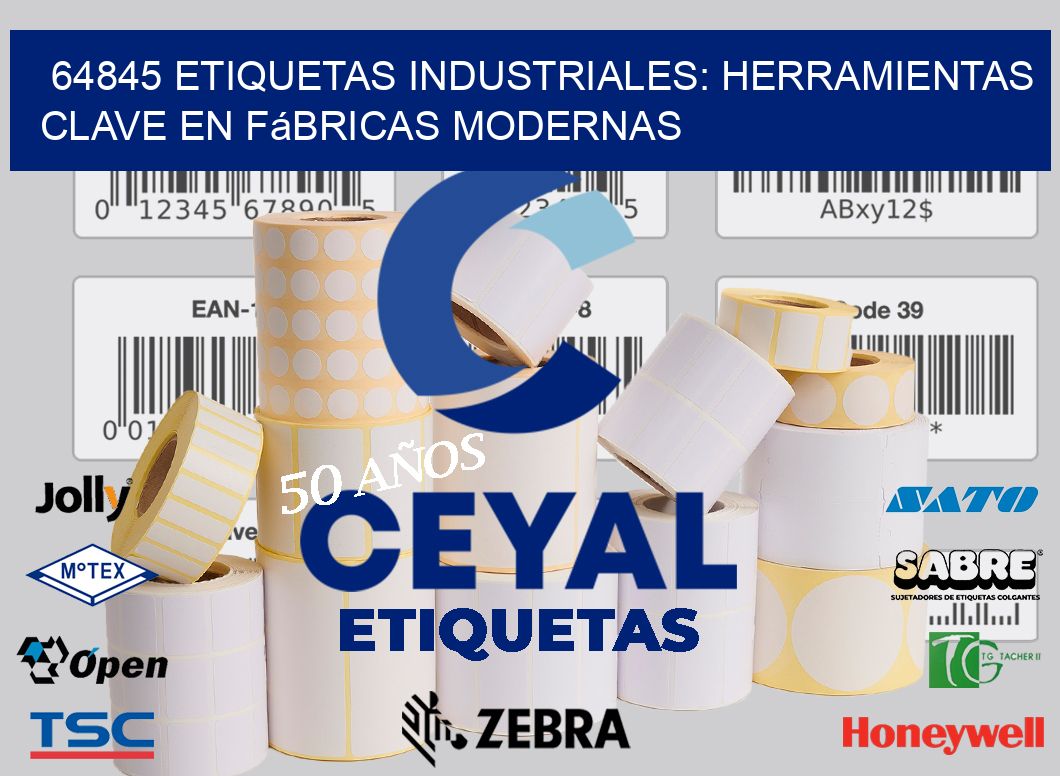 64845 Etiquetas Industriales: Herramientas Clave en Fábricas Modernas