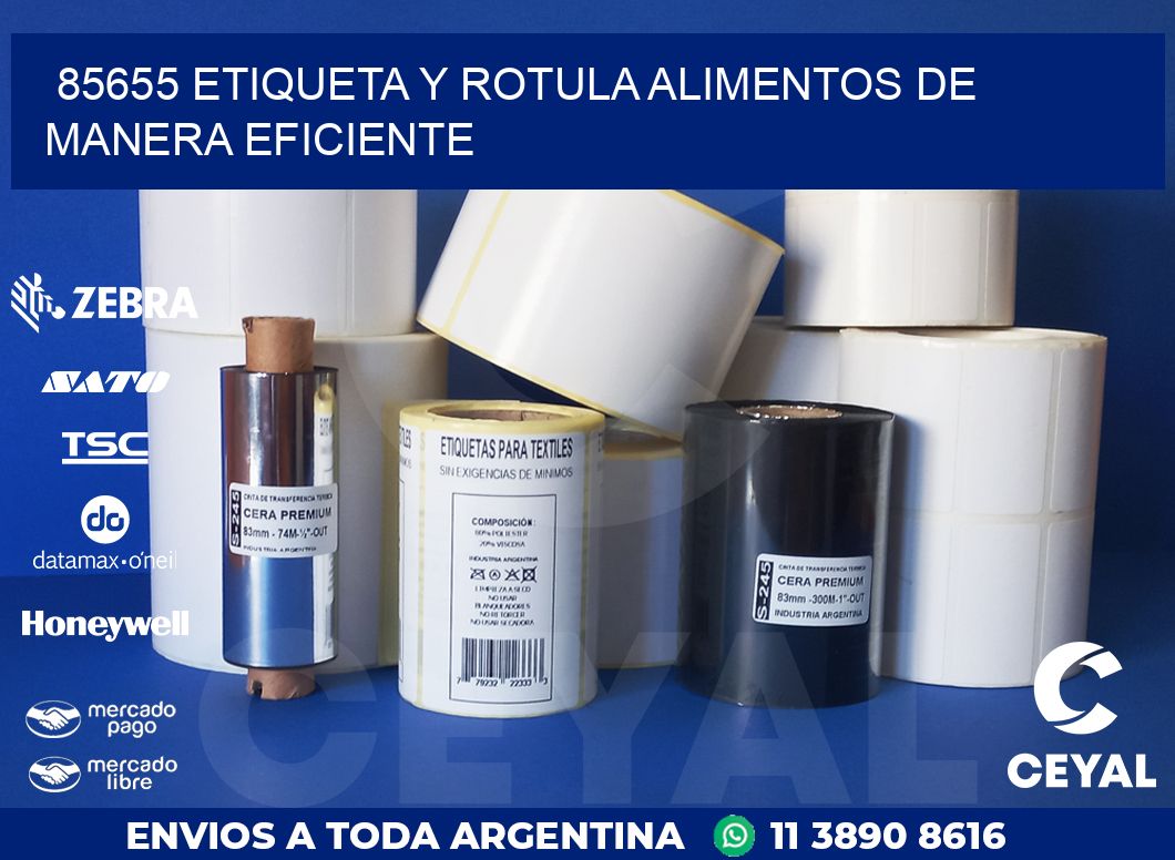 85655 ETIQUETA Y ROTULA ALIMENTOS DE MANERA EFICIENTE