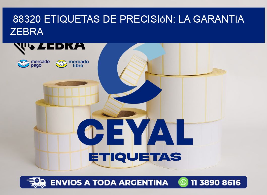 88320 Etiquetas de Precisión: La Garantía Zebra