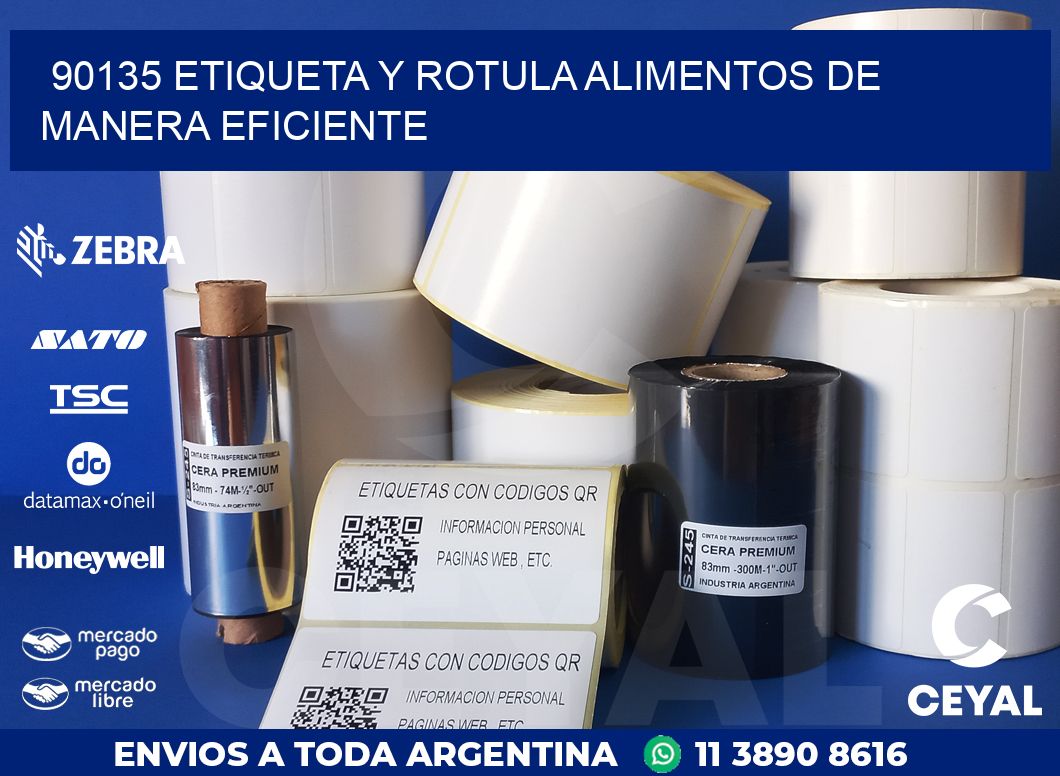 90135 ETIQUETA Y ROTULA ALIMENTOS DE MANERA EFICIENTE