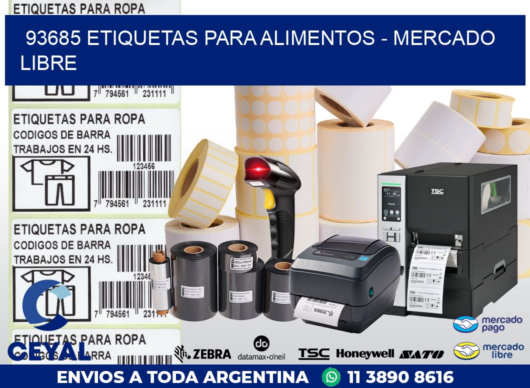 93685 ETIQUETAS PARA ALIMENTOS – MERCADO LIBRE