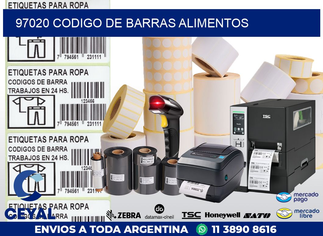 97020 CODIGO DE BARRAS ALIMENTOS