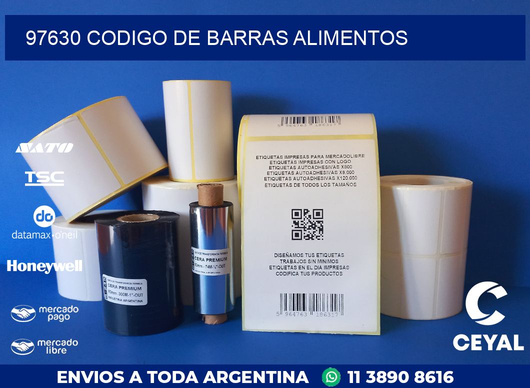 97630 CODIGO DE BARRAS ALIMENTOS