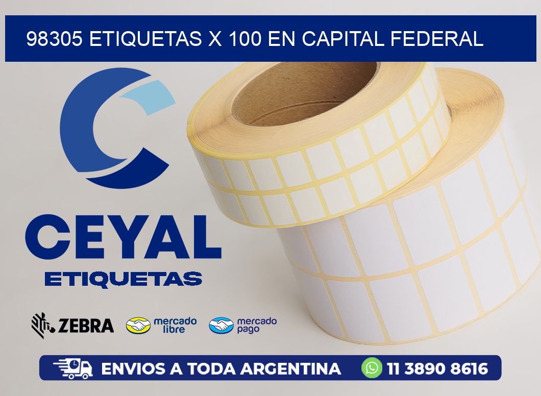 98305 ETIQUETAS X 100 EN CAPITAL FEDERAL