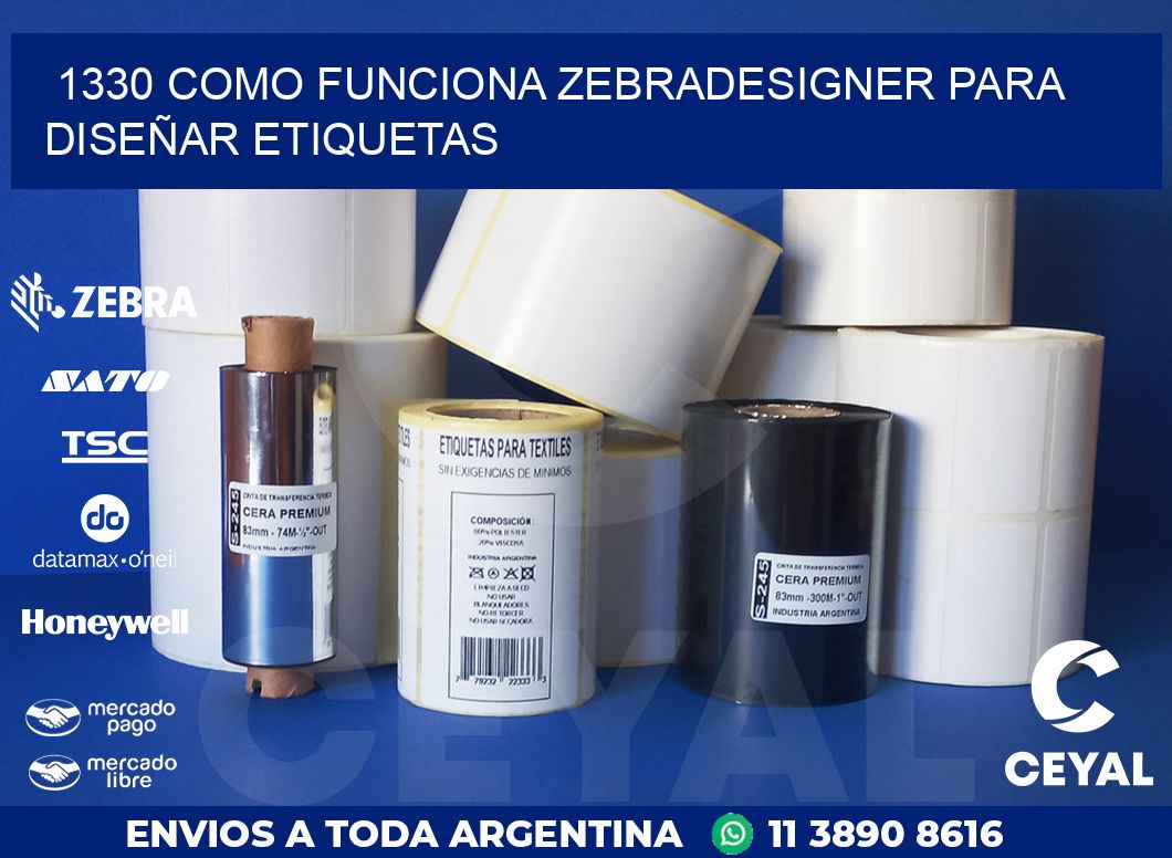 1330 COMO FUNCIONA ZEBRADESIGNER PARA DISEÑAR ETIQUETAS