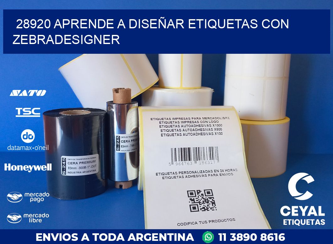 28920 APRENDE A DISEÑAR ETIQUETAS CON ZEBRADESIGNER