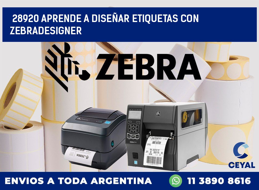 28920 APRENDE A DISEÑAR ETIQUETAS CON ZEBRADESIGNER