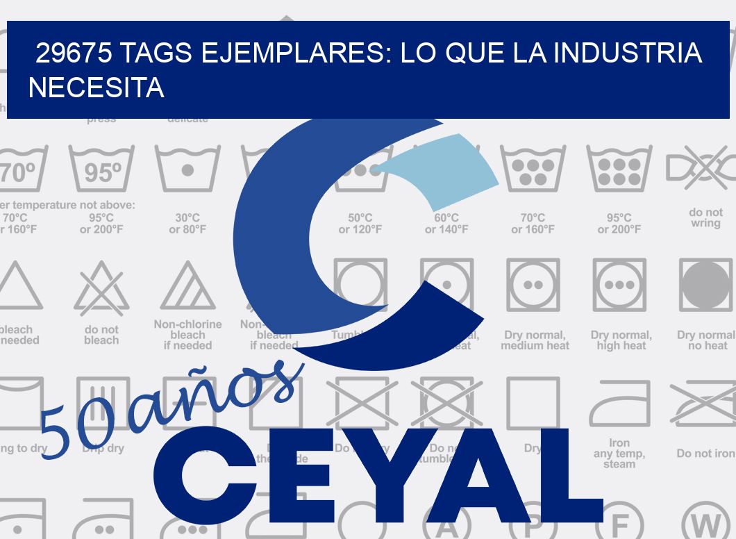 29675 TAGS EJEMPLARES: LO QUE LA INDUSTRIA NECESITA