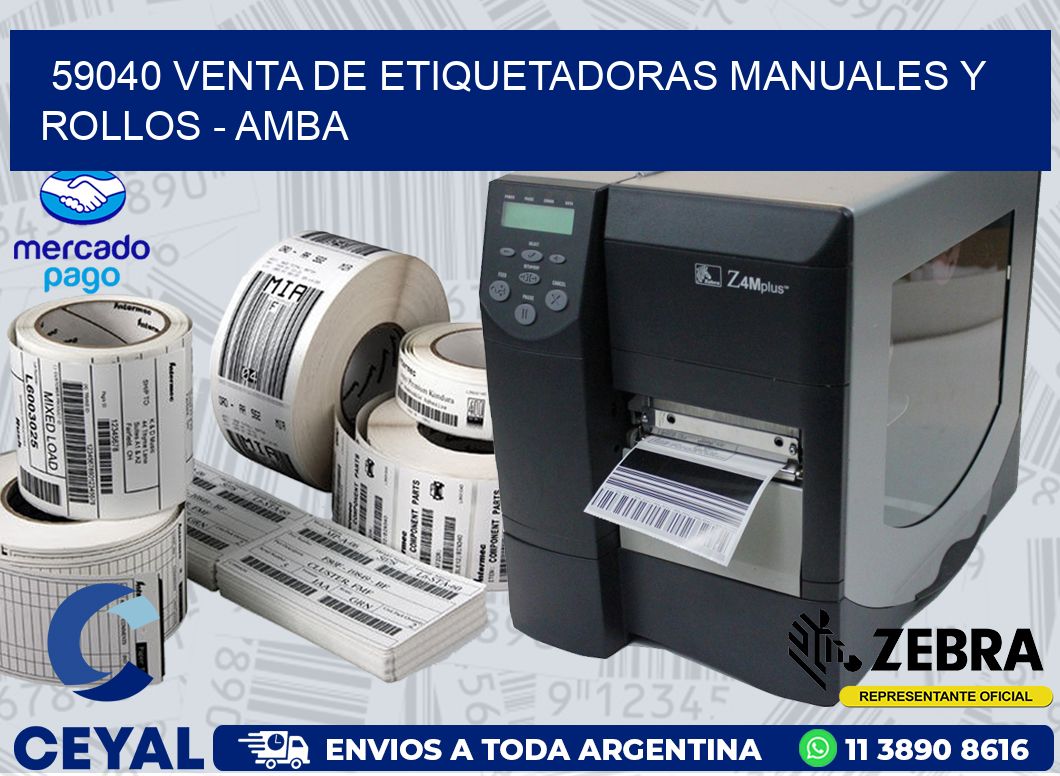 59040 VENTA DE ETIQUETADORAS MANUALES Y ROLLOS - AMBA