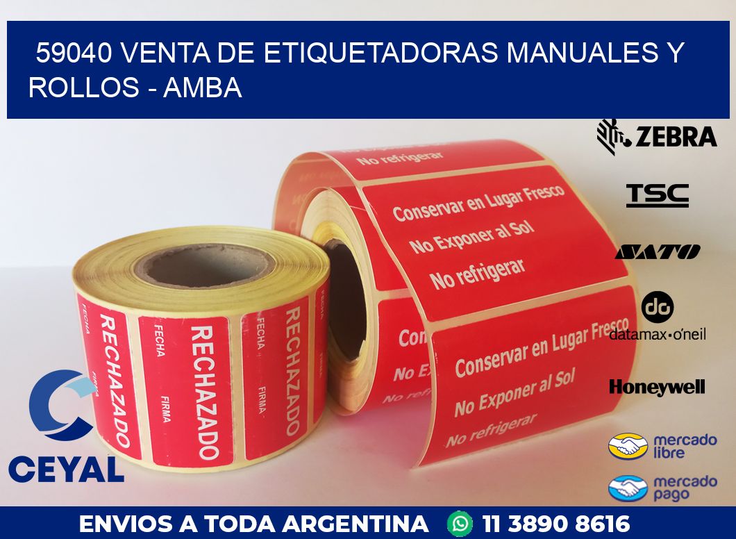 59040 VENTA DE ETIQUETADORAS MANUALES Y ROLLOS – AMBA