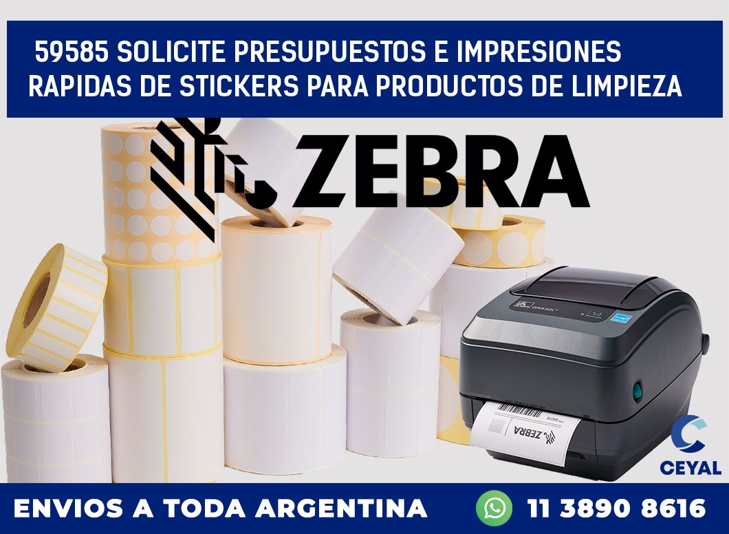 59585 SOLICITE PRESUPUESTOS E IMPRESIONES RAPIDAS DE STICKERS PARA PRODUCTOS DE LIMPIEZA