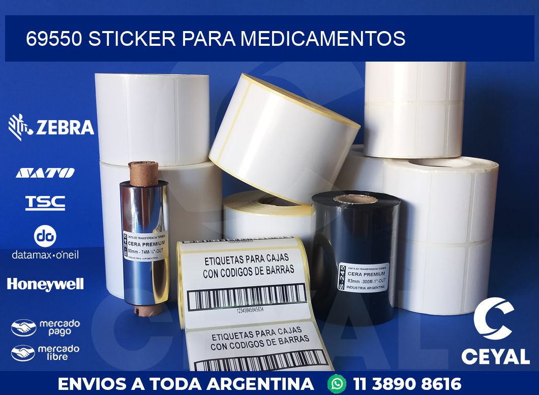 69550 STICKER PARA MEDICAMENTOS