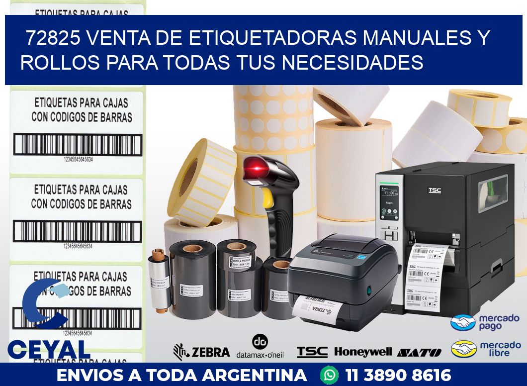 72825 VENTA DE ETIQUETADORAS MANUALES Y ROLLOS PARA TODAS TUS NECESIDADES