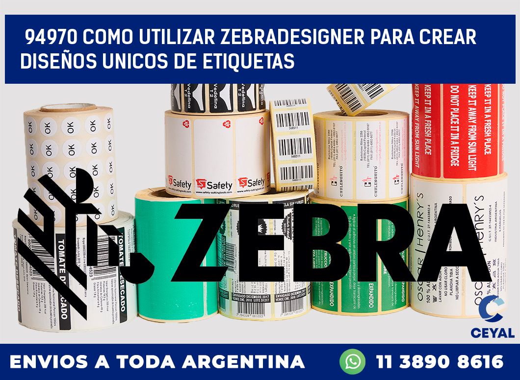 94970 COMO UTILIZAR ZEBRADESIGNER PARA CREAR DISEÑOS UNICOS DE ETIQUETAS