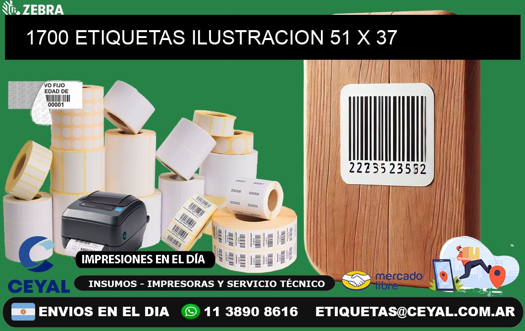 1700 ETIQUETAS ILUSTRACION 51 x 37