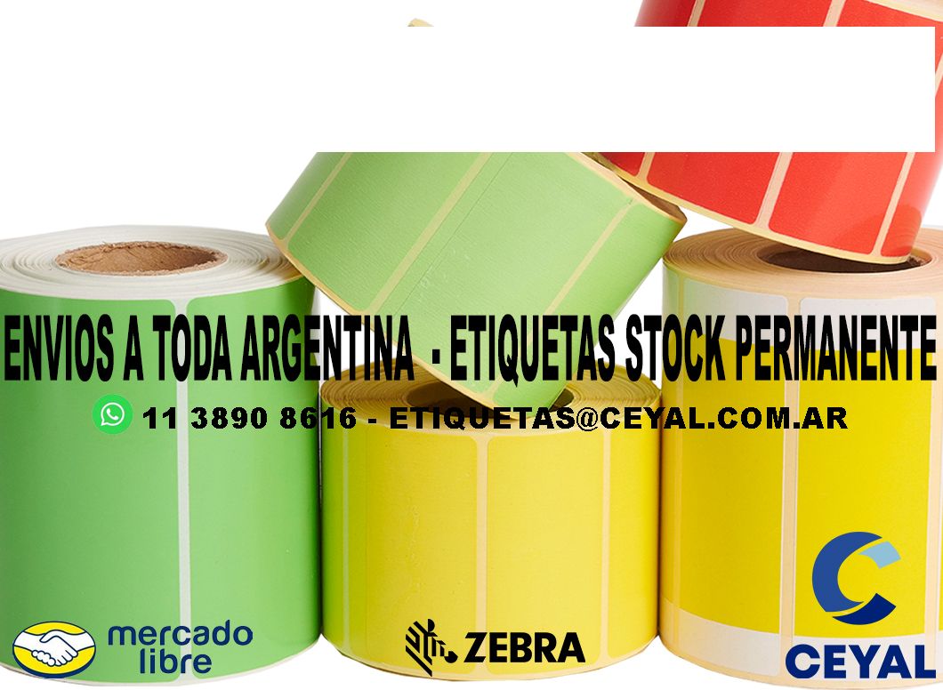 24 ETIQUETAS DE PAPEL TERMICO 90 x 35 x500 UNIDADES