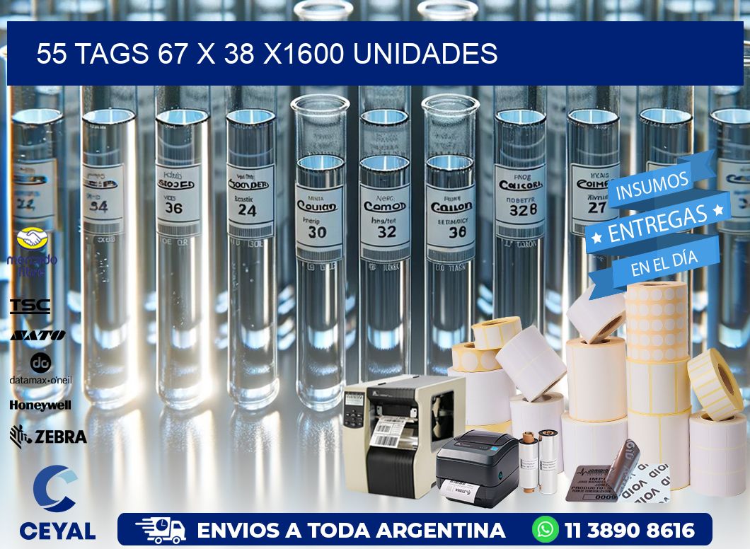 55 TAGS 67 x 38 X1600 UNIDADES