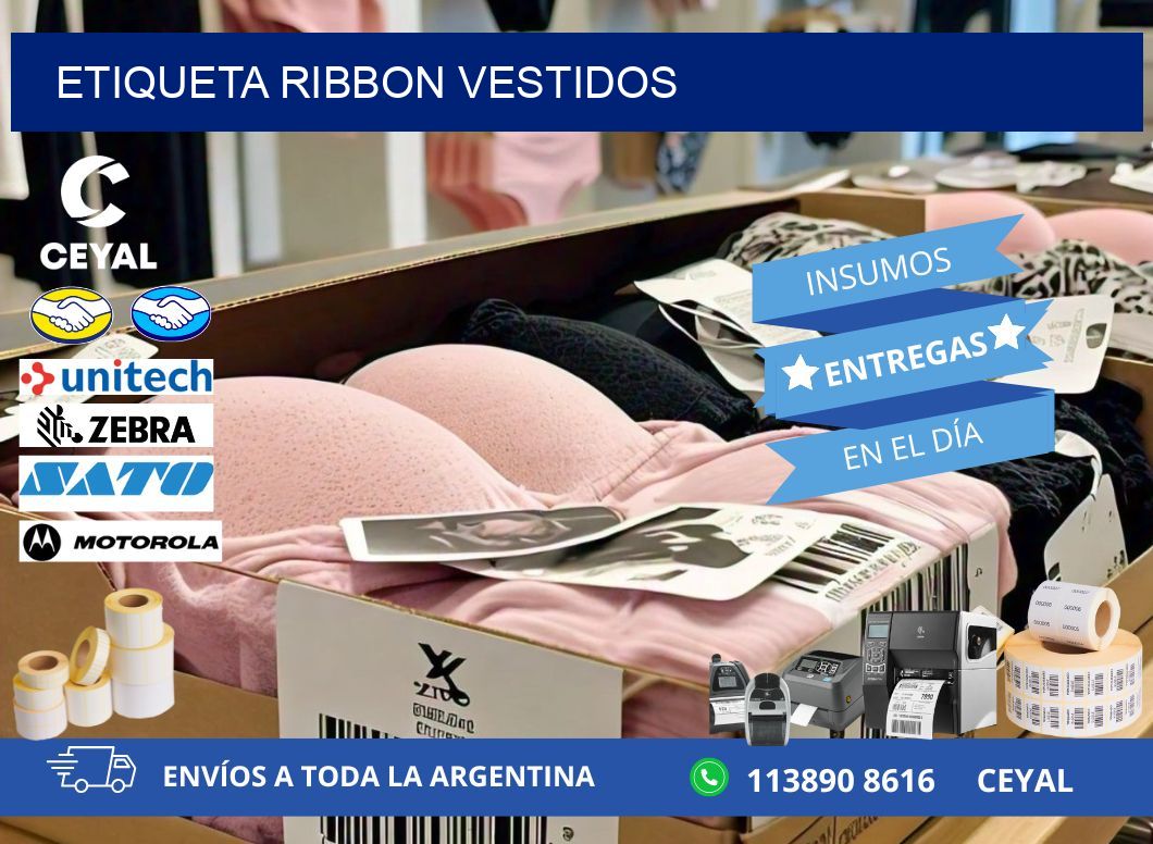 ETIQUETA RIBBON VESTIDOS