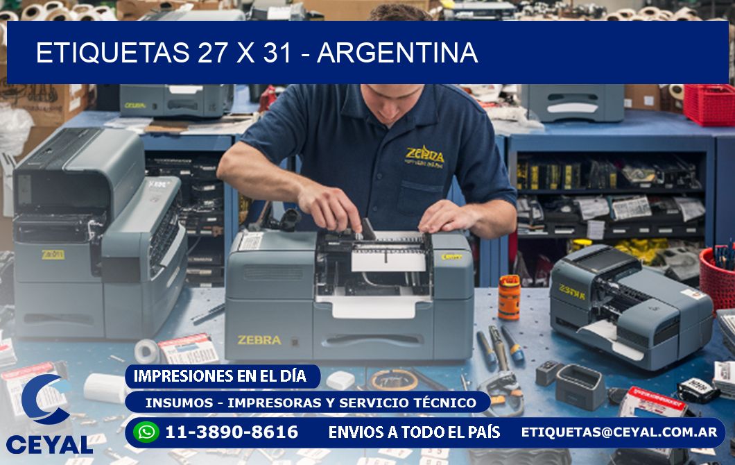 ETIQUETAS 27 x 31 - ARGENTINA