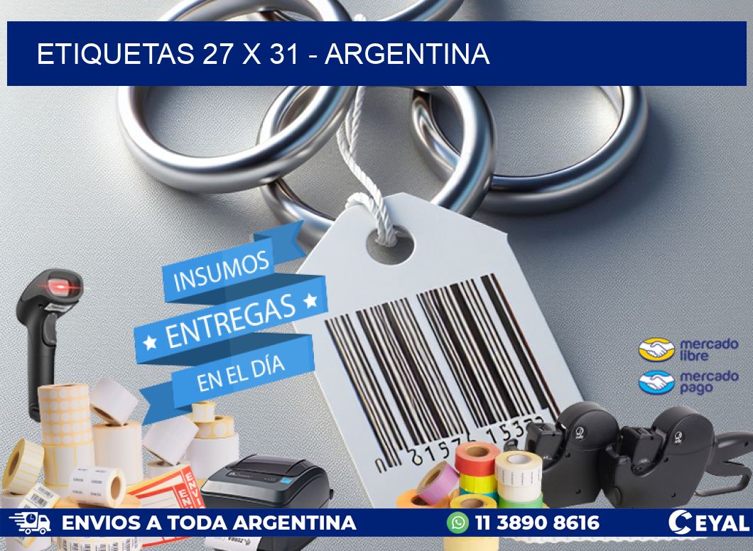 ETIQUETAS 27 x 31 - ARGENTINA