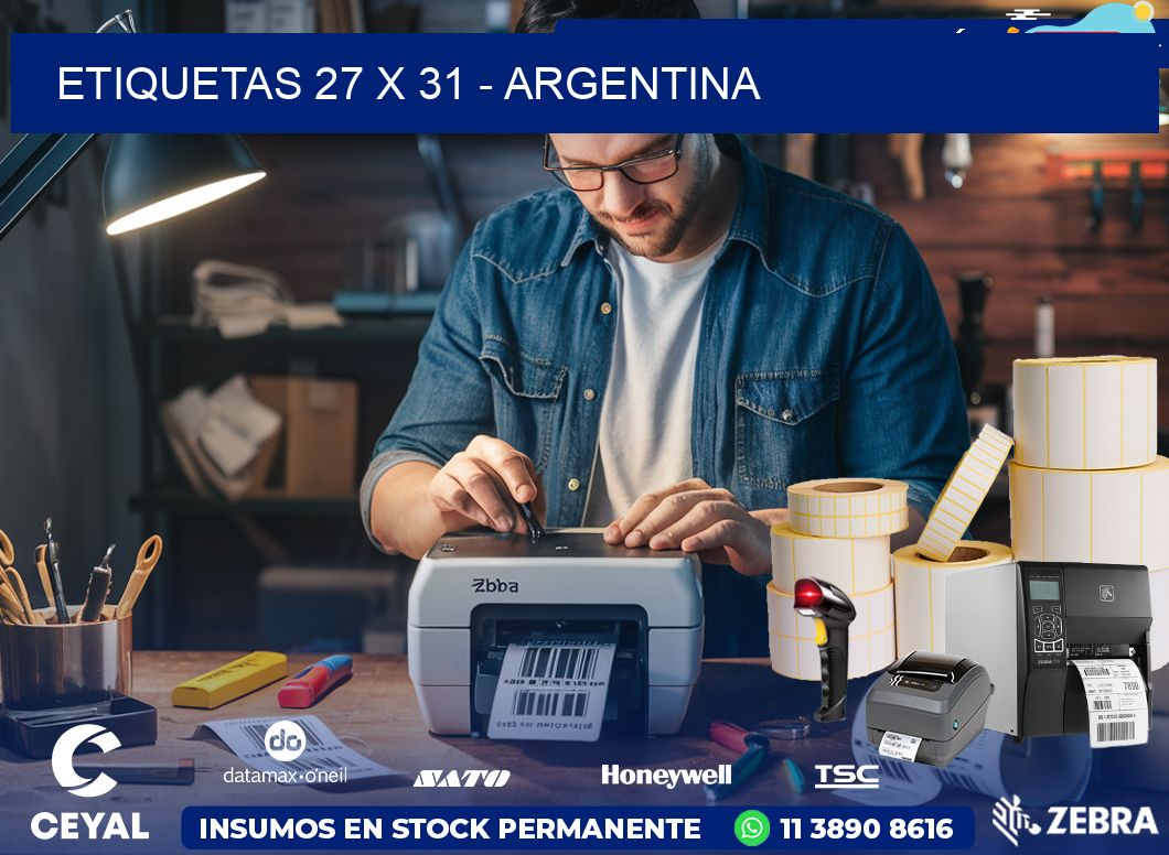 ETIQUETAS 27 x 31 - ARGENTINA