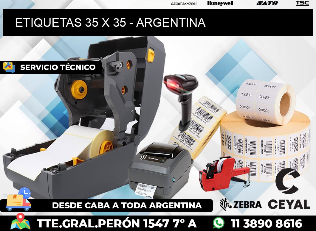 ETIQUETAS 35 x 35 - ARGENTINA