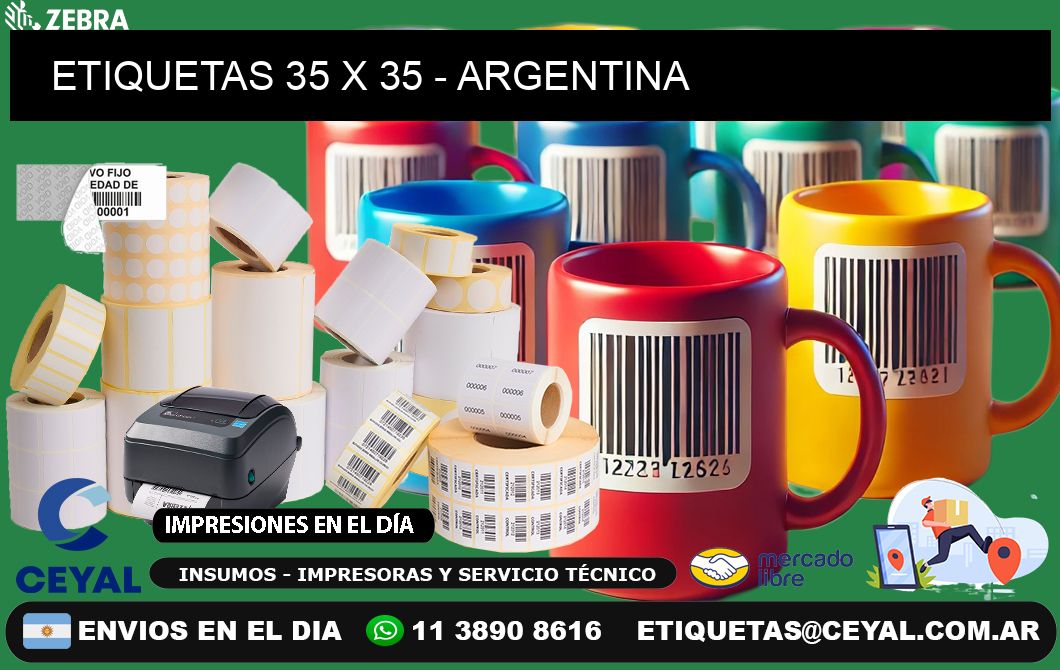 ETIQUETAS 35 x 35 - ARGENTINA