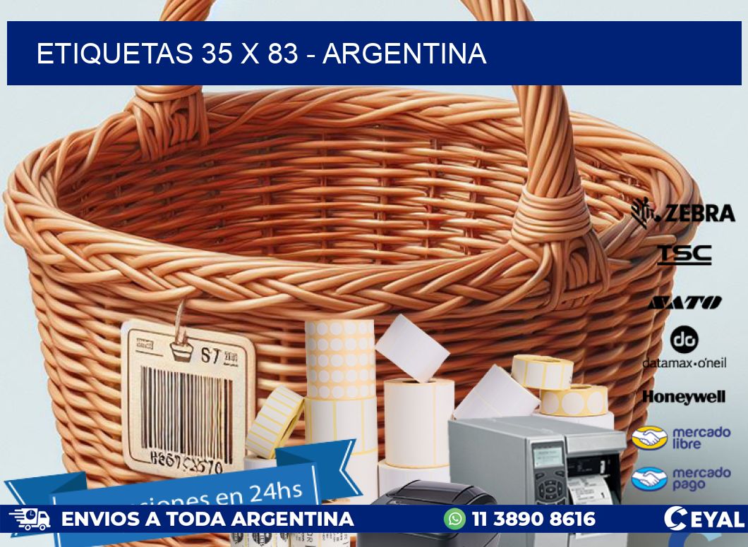 ETIQUETAS 35 x 83 - ARGENTINA