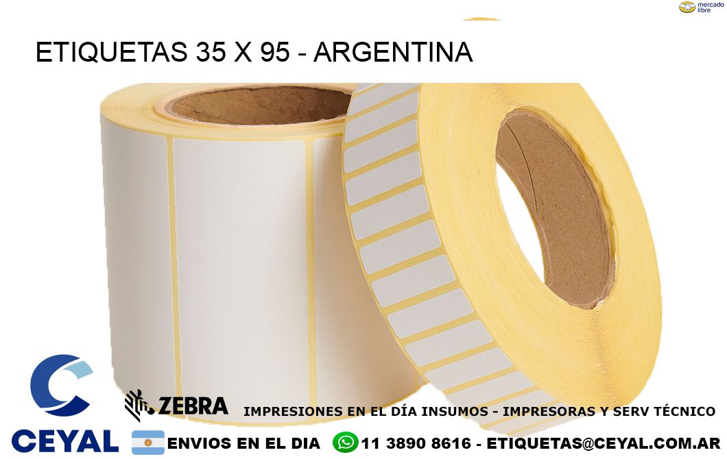 ETIQUETAS 35 x 95 - ARGENTINA